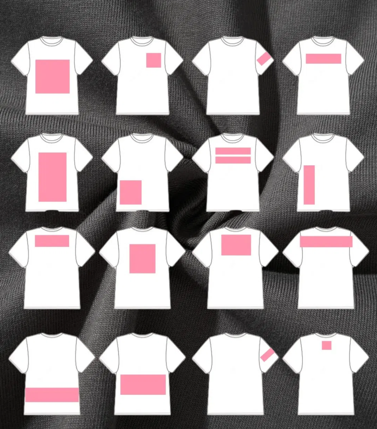 下给工厂这么多T恤单，这些印花定位你还不懂吗？