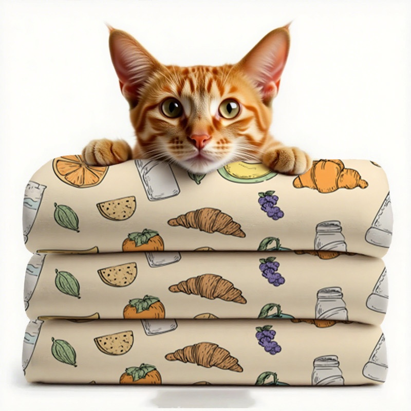 法兰绒宠物盖毯套装