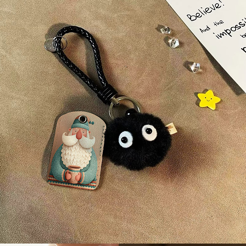 PU方形门禁卡套钥匙牌