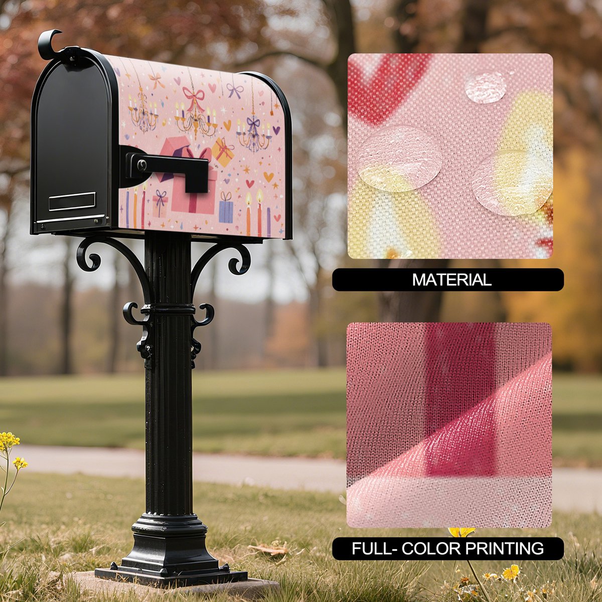 魔术贴款邮箱罩