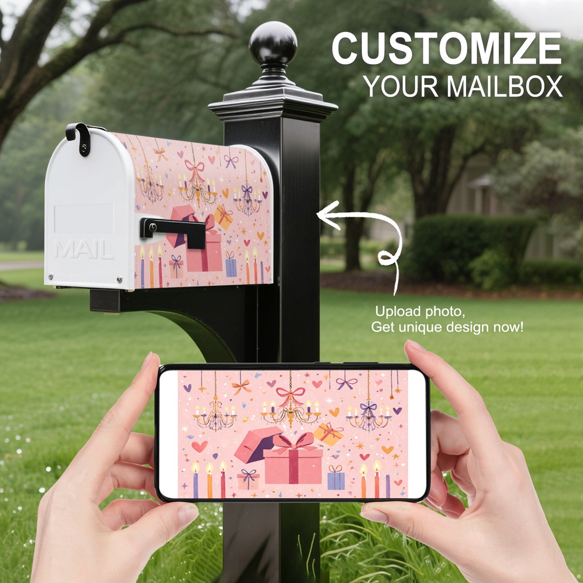 魔术贴款邮箱罩