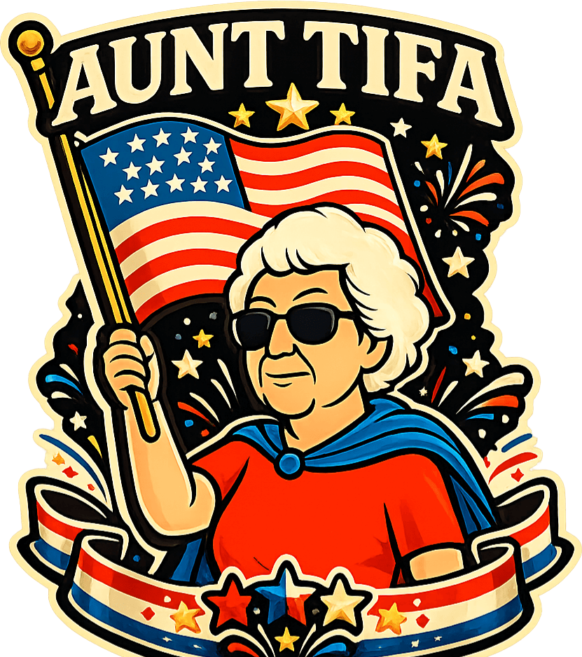 Aunt Tifa American Flag Meme 