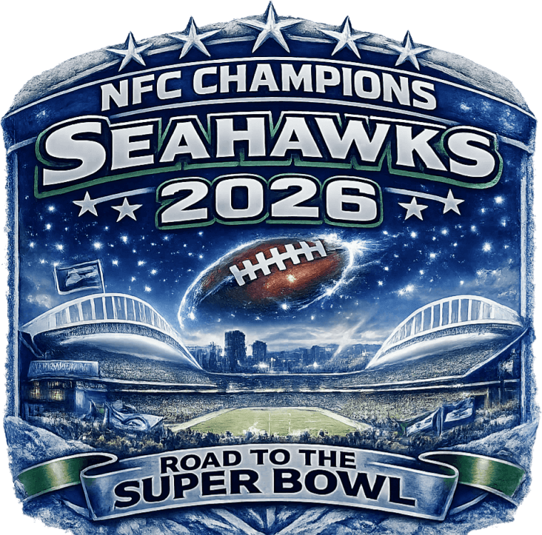 NFC Champions Seahawks 2026 T-Shirt | Road to the Super Bowl